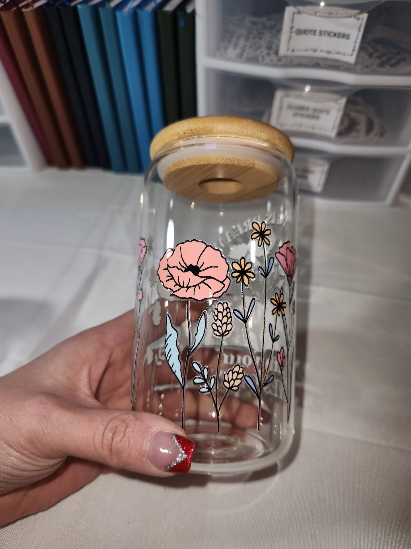 Reading is Dreaming Glass Tumbler