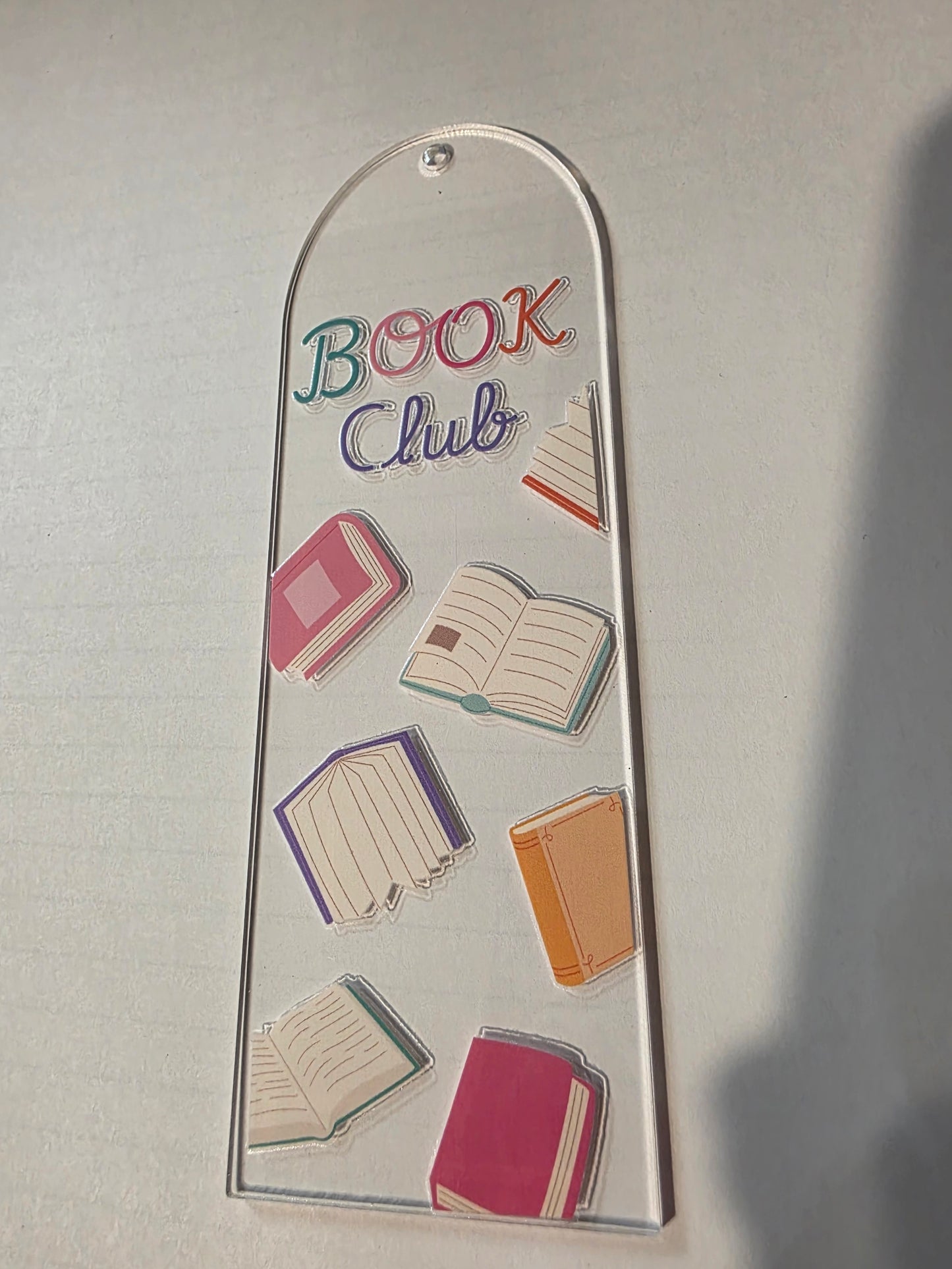 Book Club Acrylic Bookmark