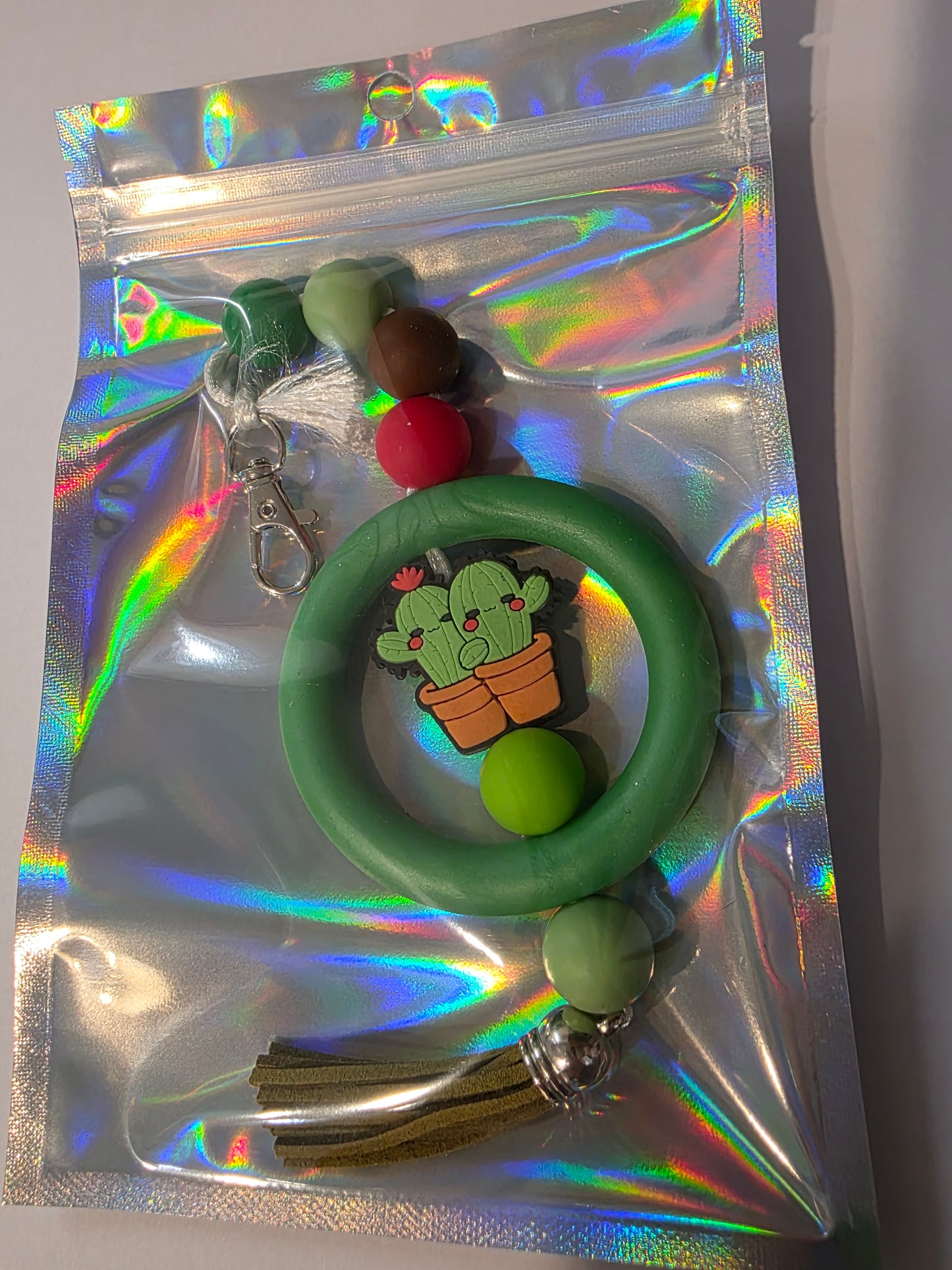 Smiley Cactus Car Charm