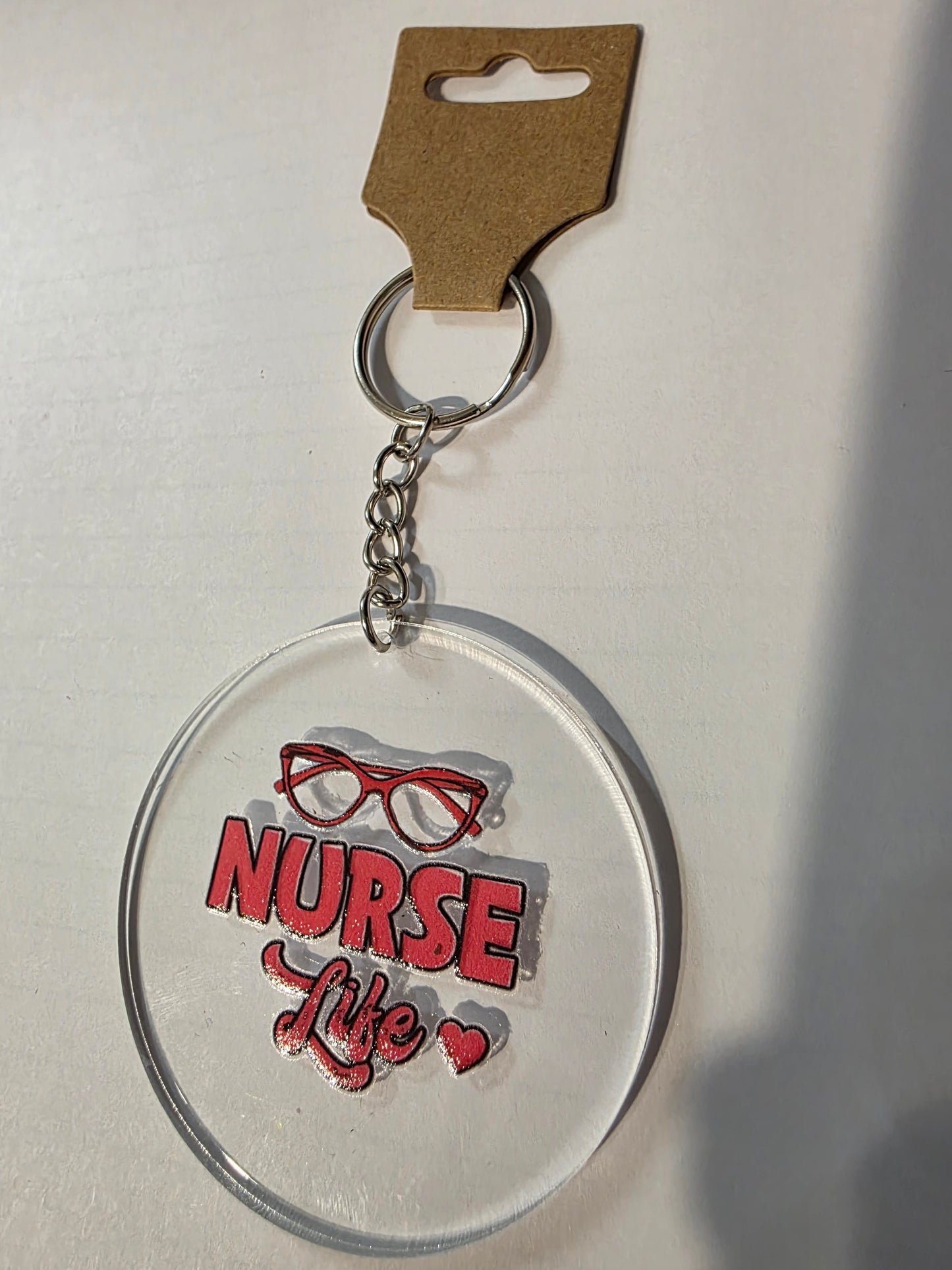 Nurse Life Round Keychain