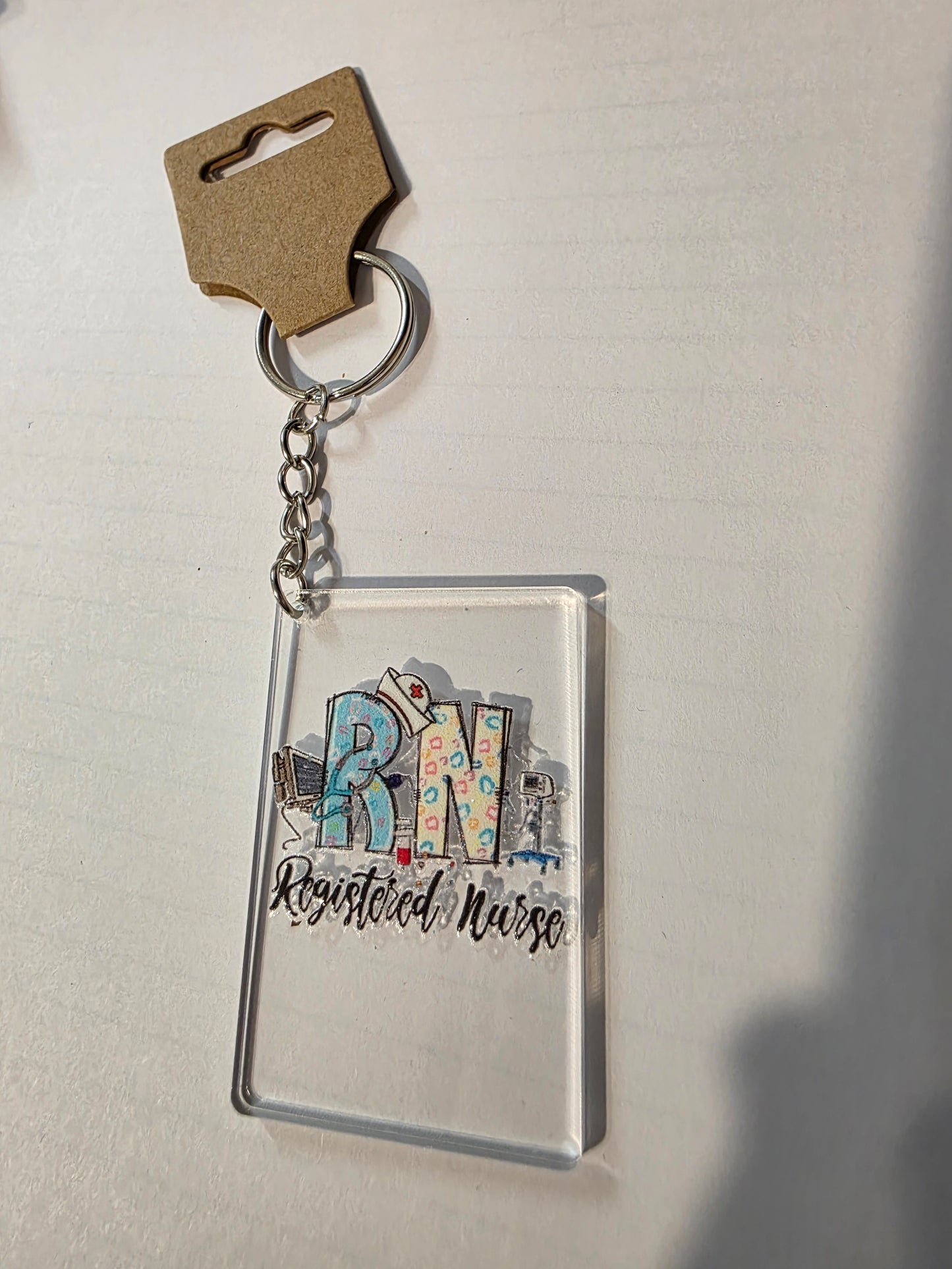 RN Square Keychain
