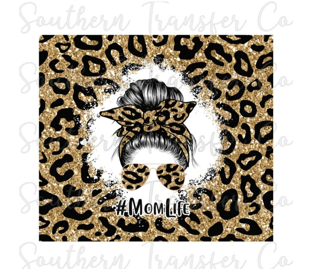Mom Life Cheetah Tumbler