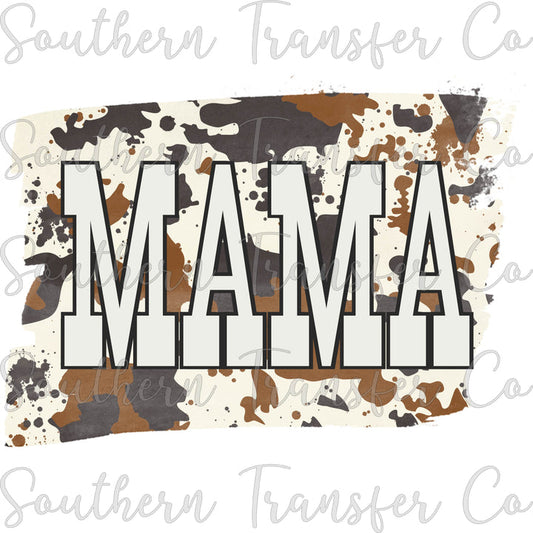Cow Print Mama T Shirt