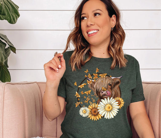 Highland Cow T Shirt