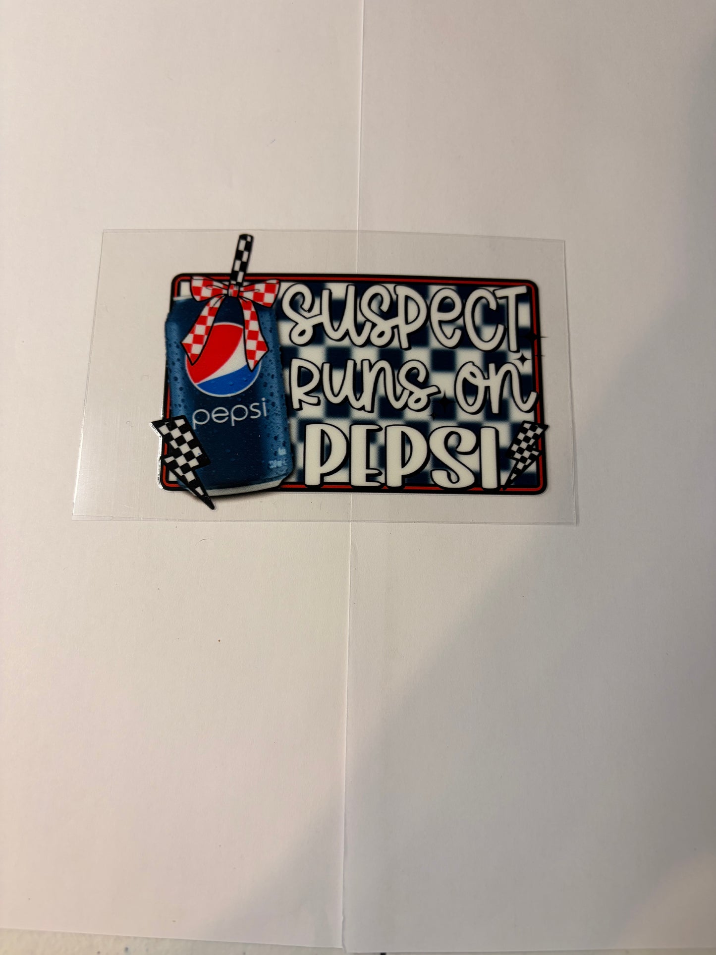 Suspect Runs on Blue Drink