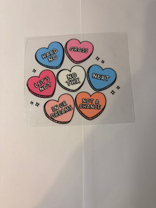 Hearts with Sayings