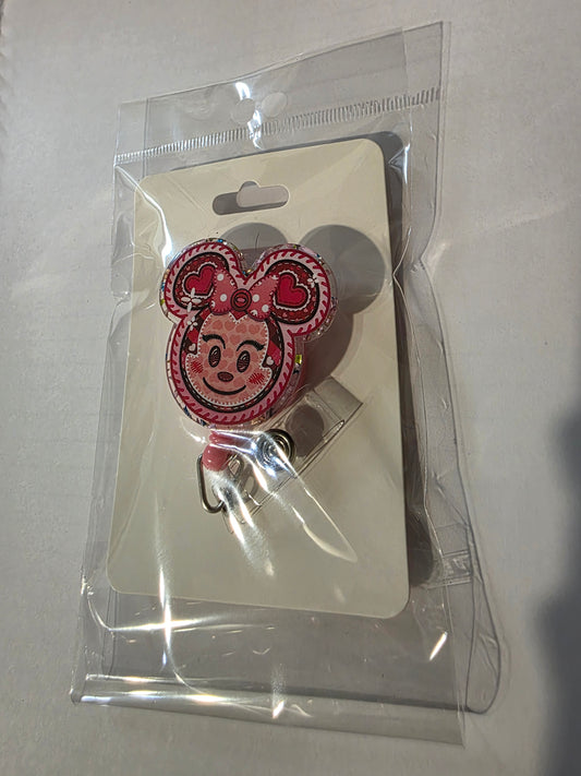 Minnie Mouse Badge Reel