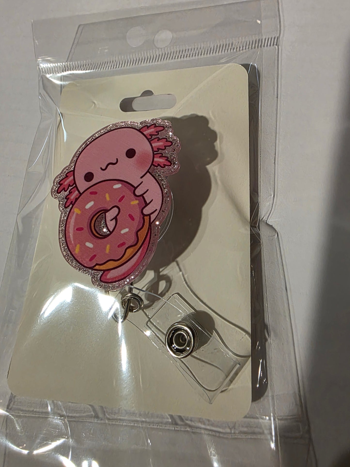 Axolotl Badge Reel