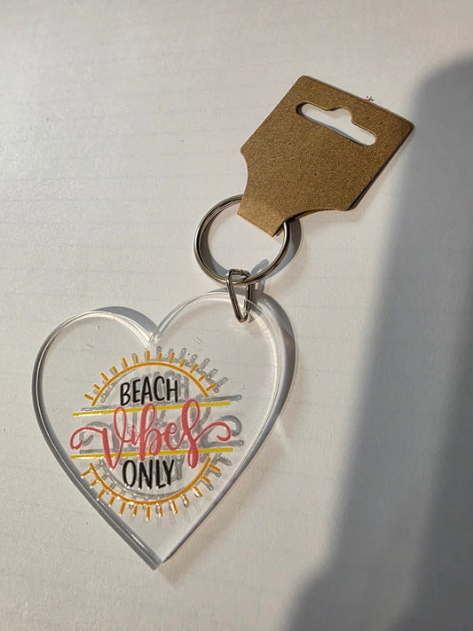 Beach Vibes Only Keychain