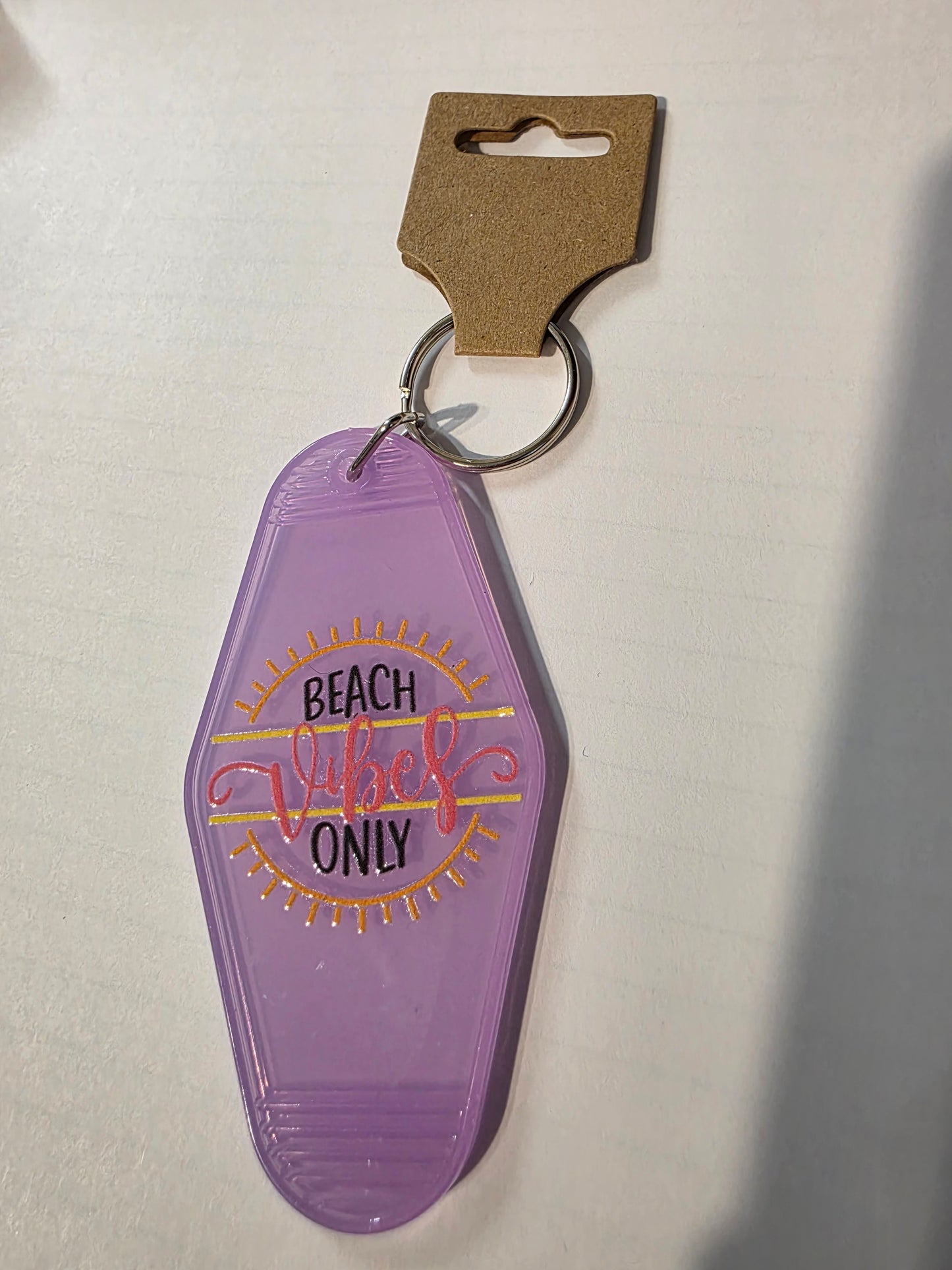 Beach Vibes (Purple) Keychain