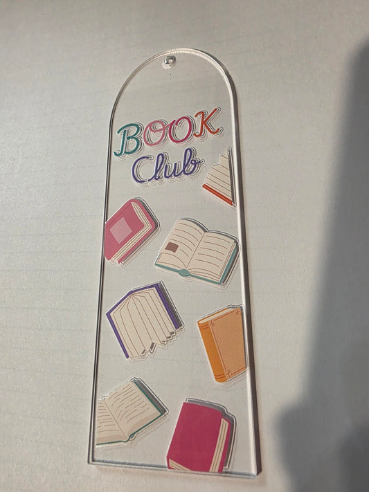 Book Club Acrylic Bookmark