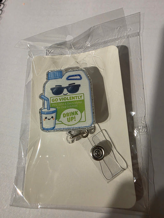 Drink Up Badge Reel