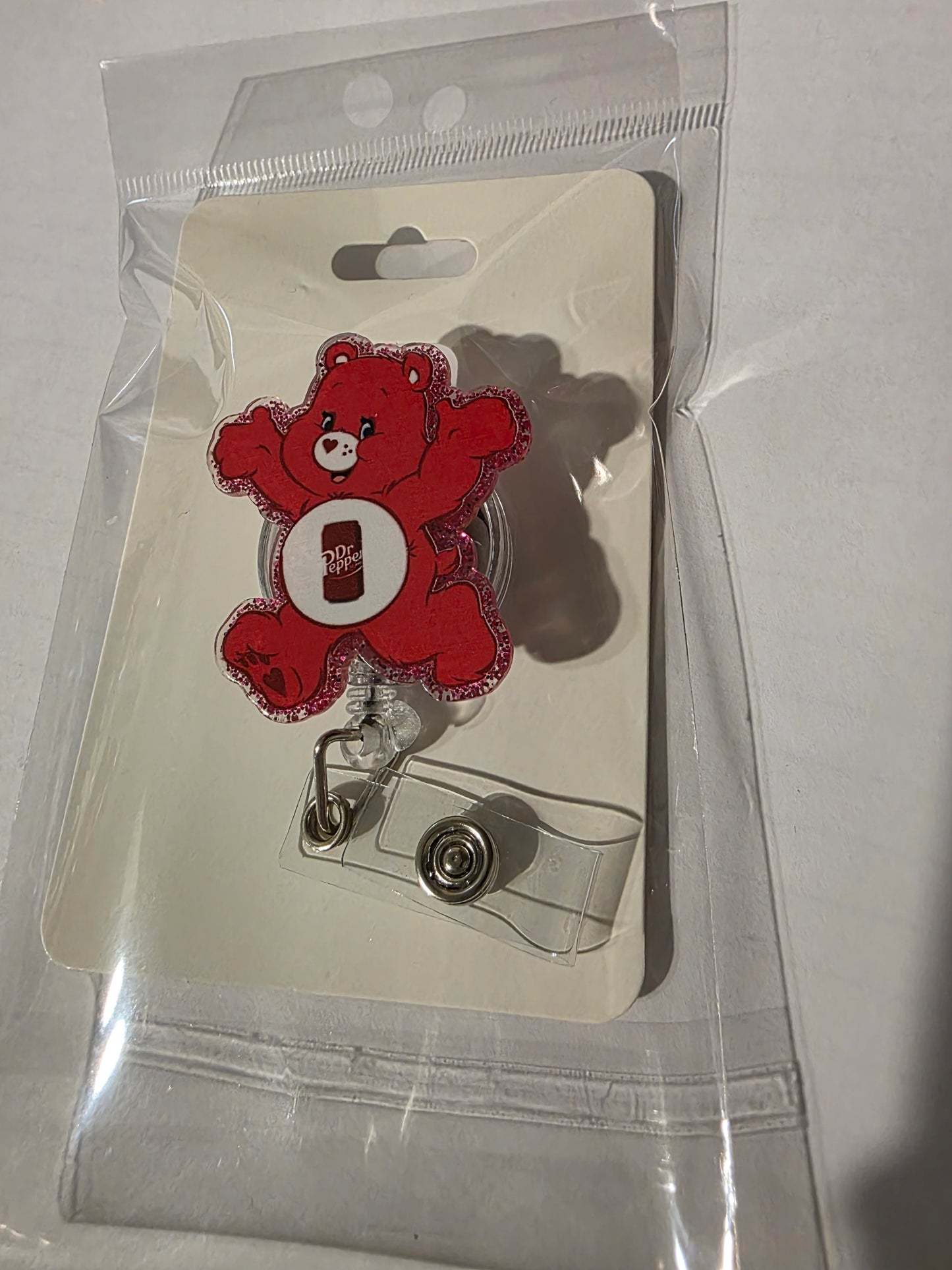 Red Bear Badge Reel