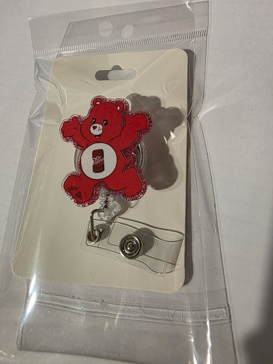 Red Bear Badge Reel