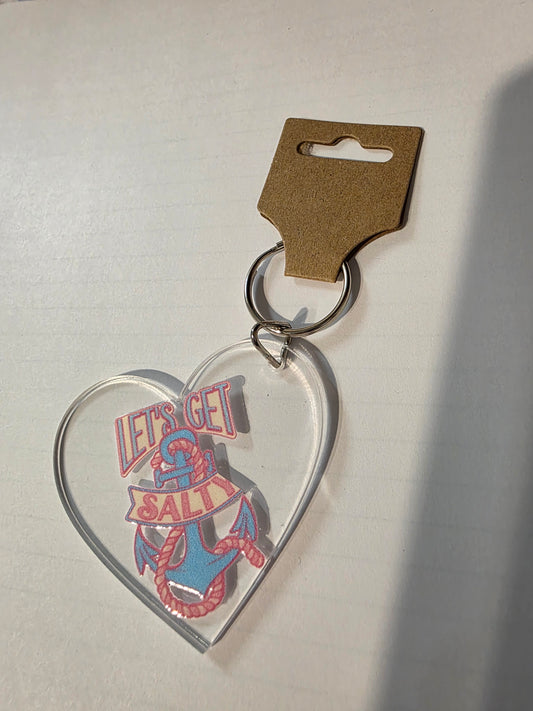 Lets Get Salty Keychain