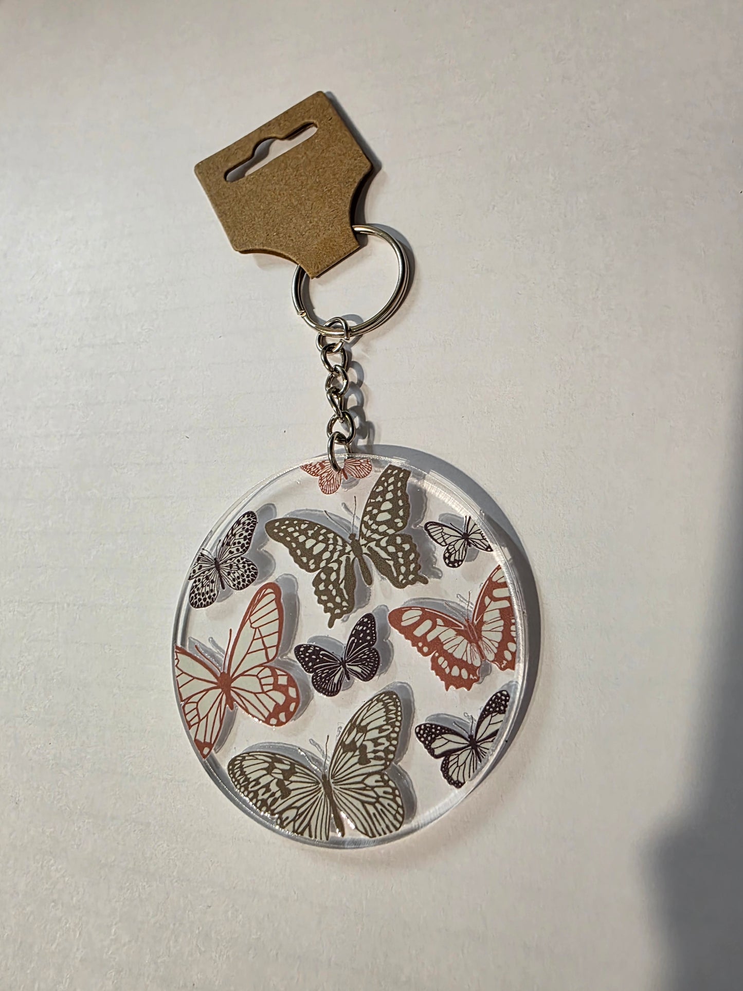 Vintage Multi-Butterfly Keychain