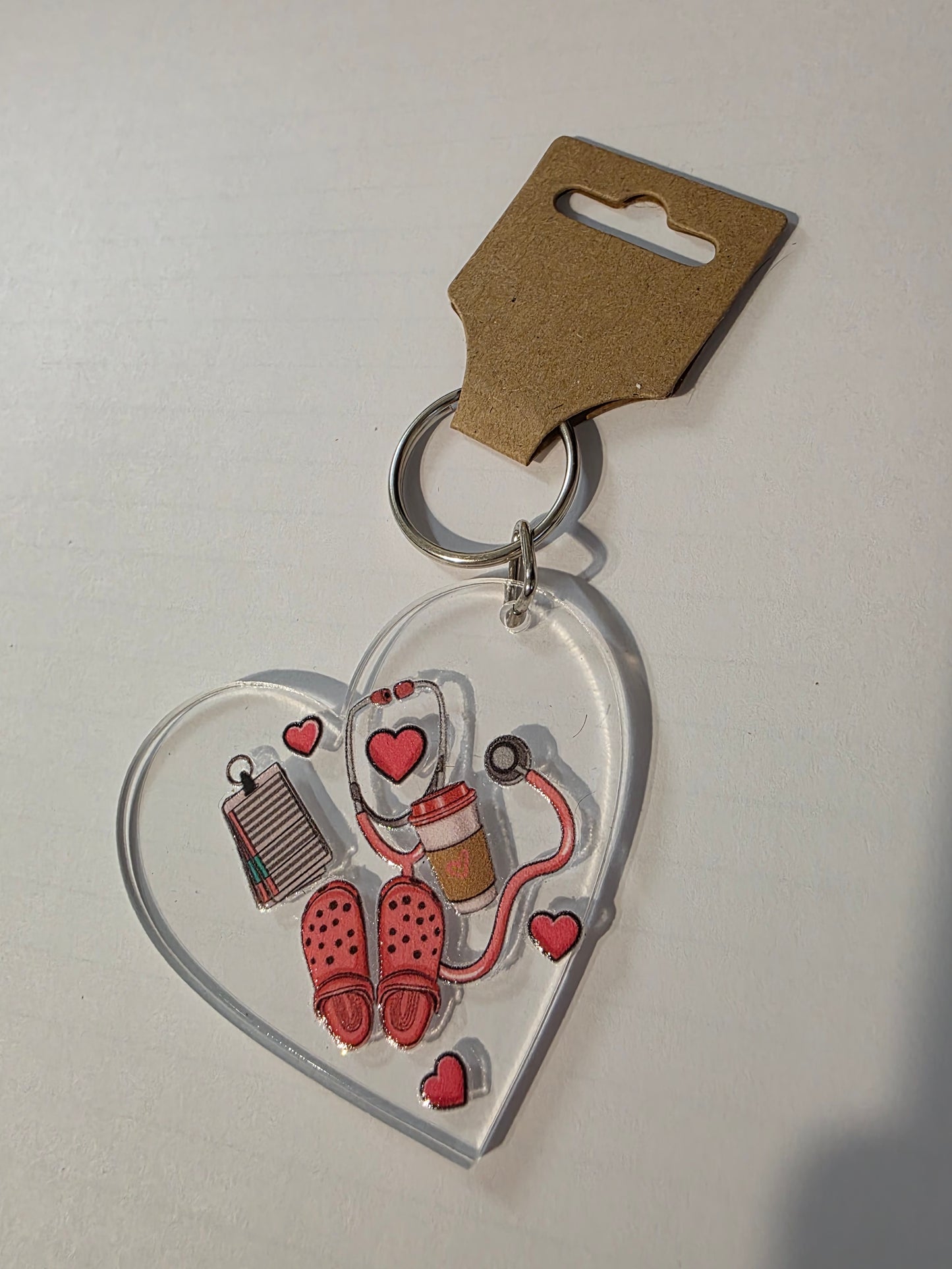 Nurse Stuff Heart Keychain