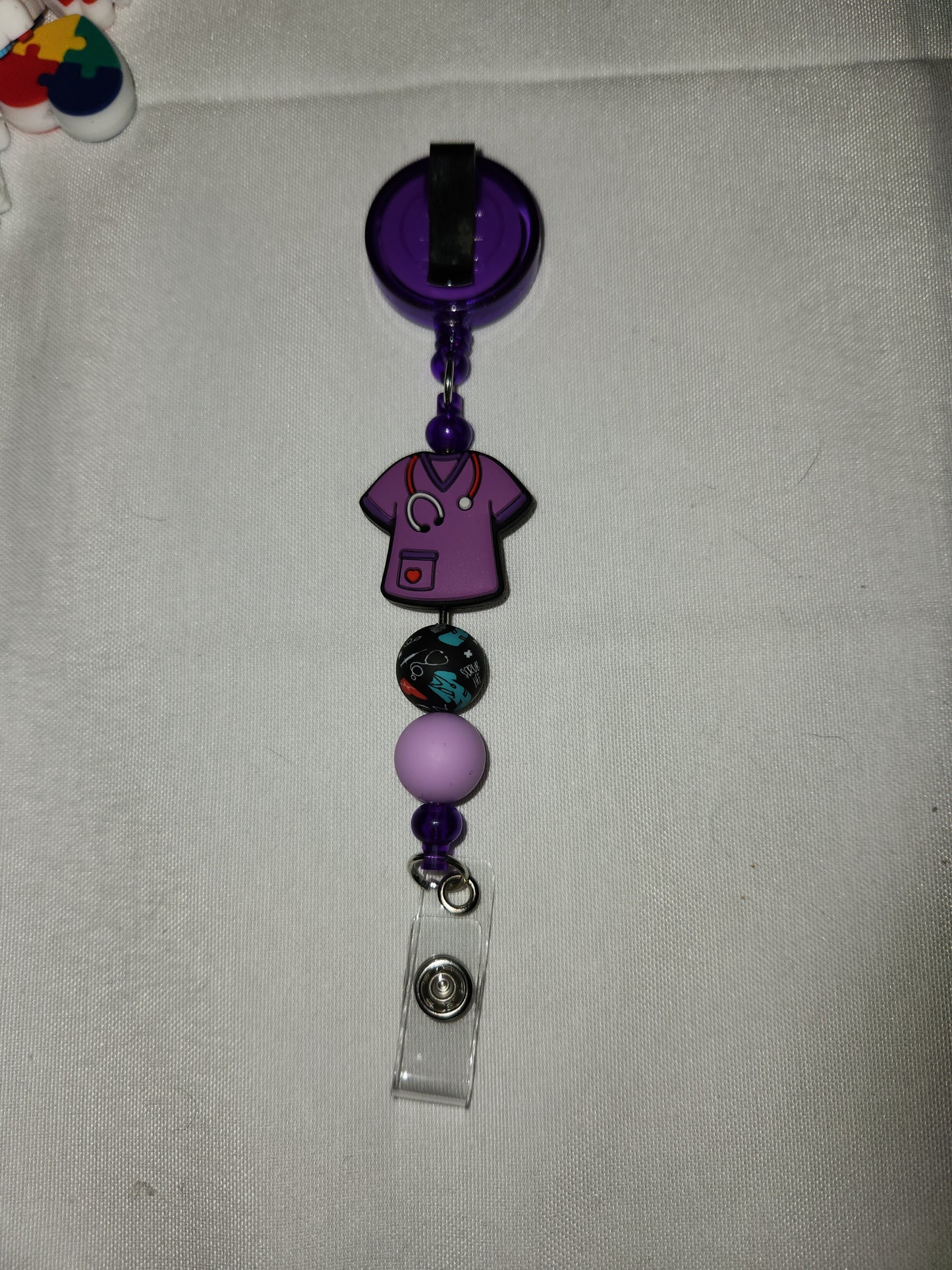 Beaded Badge Reel