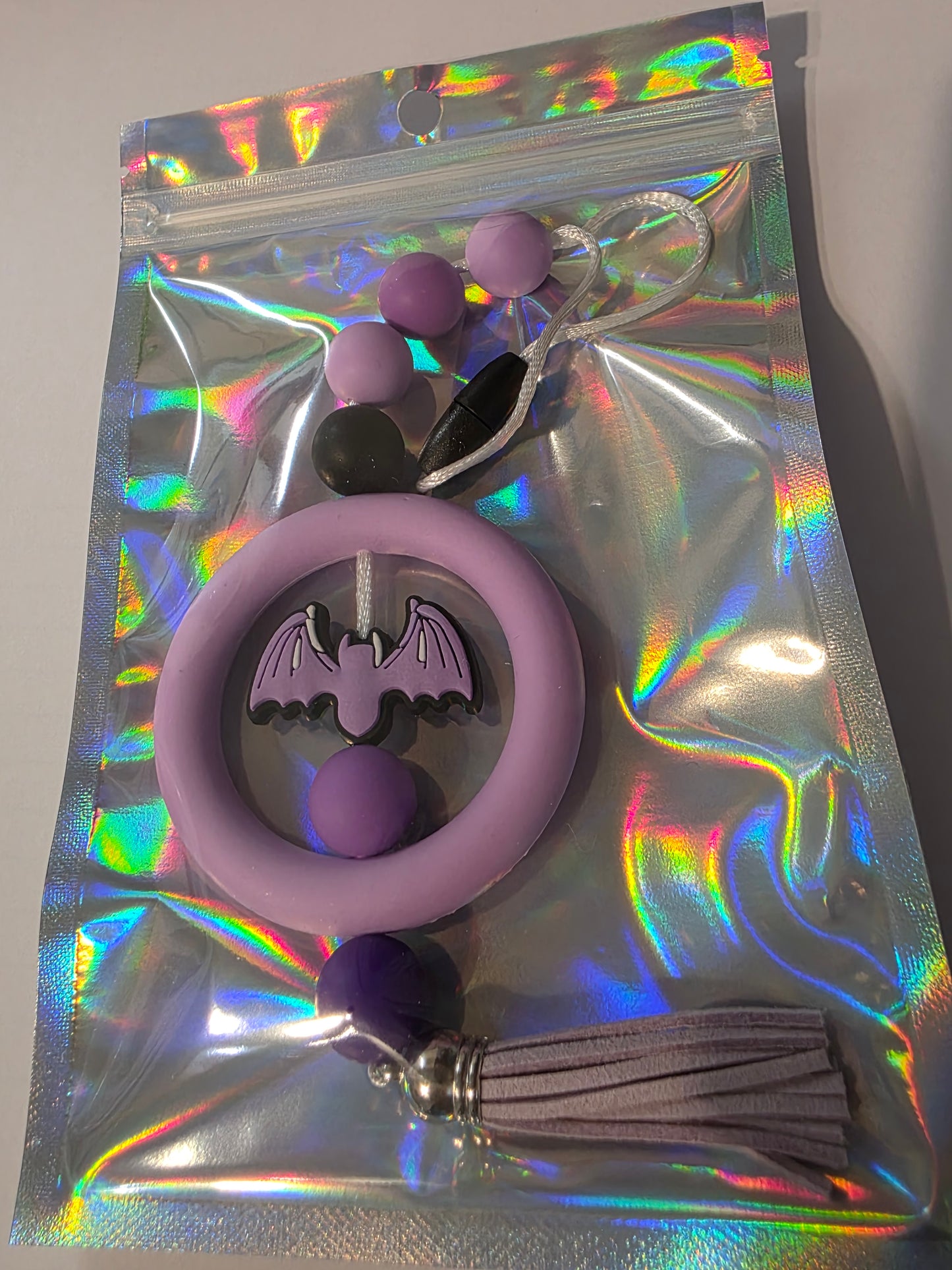 Purple Bat Car Charm