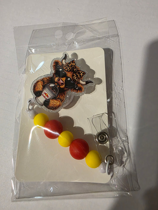 Red Bull Cow Badge Reel