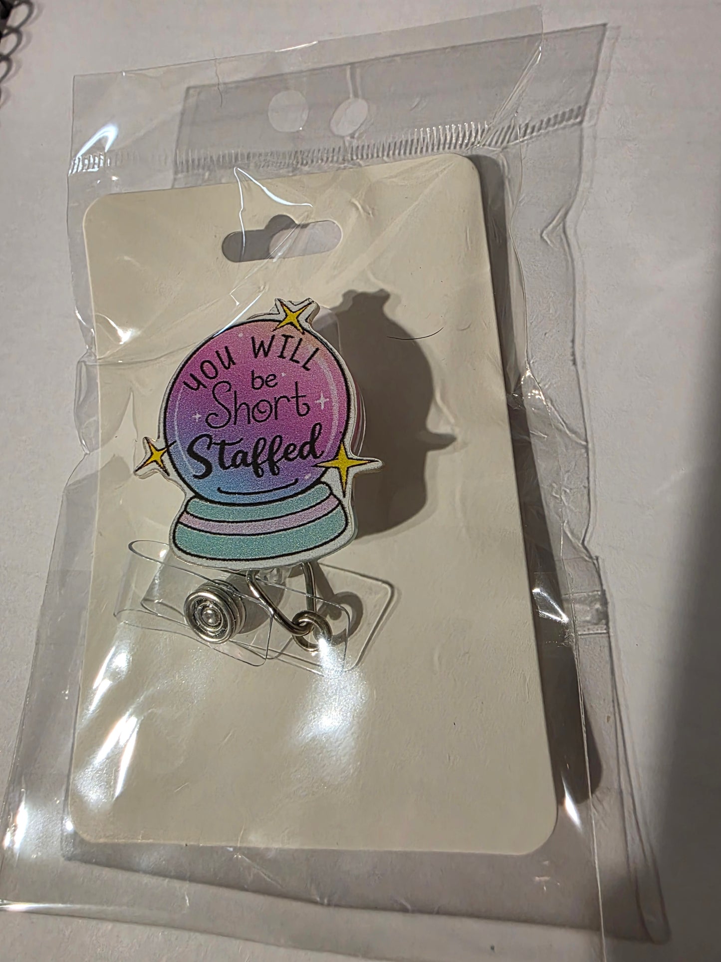 Short Staffed Badge Reel