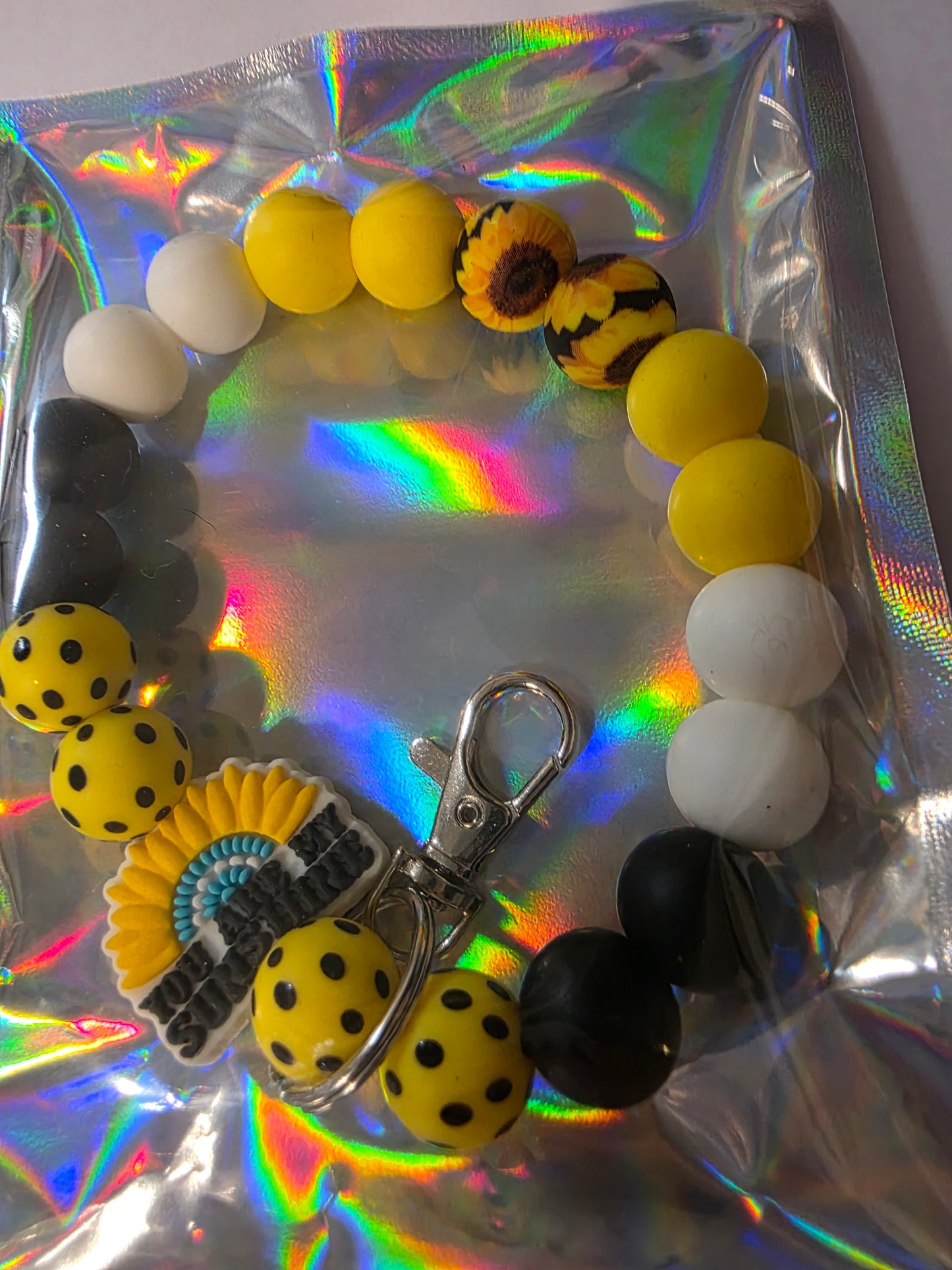 Sunflower Yellow Wristlet