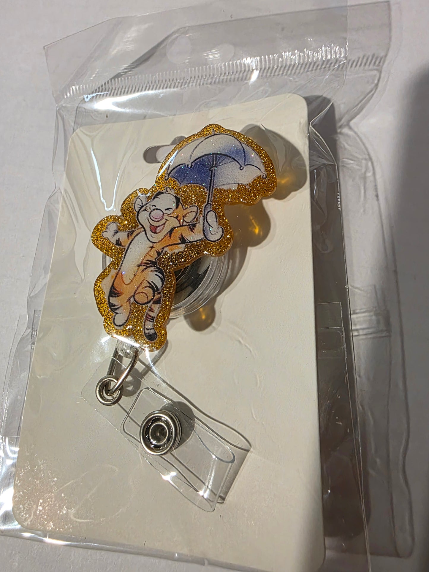 Jumping Tigger Badge Reel